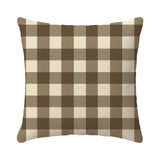 Brown Check Pillow