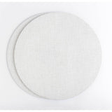 Placemat With Washable Linen Cover -Set of 2-: White